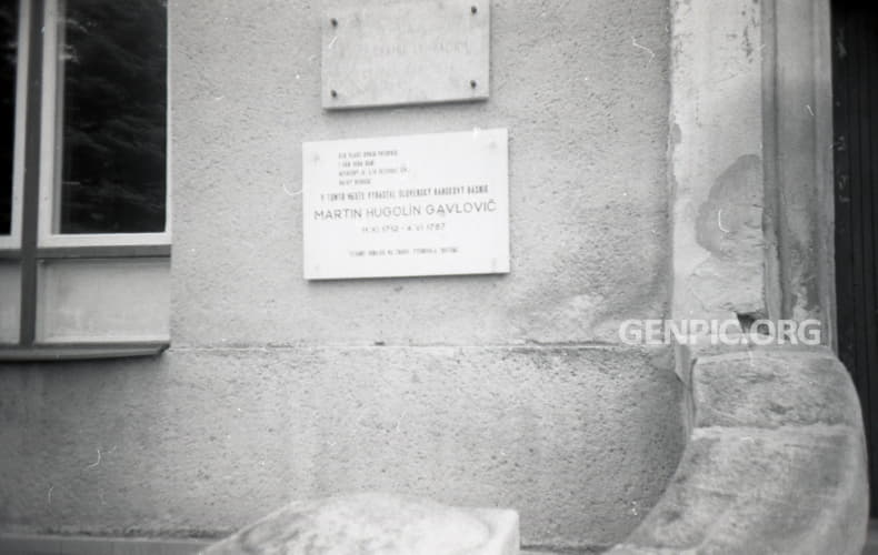 Martin Hugolin Gavlovic- Commemorative plaque.