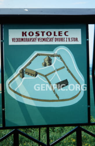 Kostolec - Great Moravian Court.