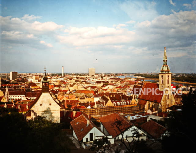 City view from Bratislava Castle.