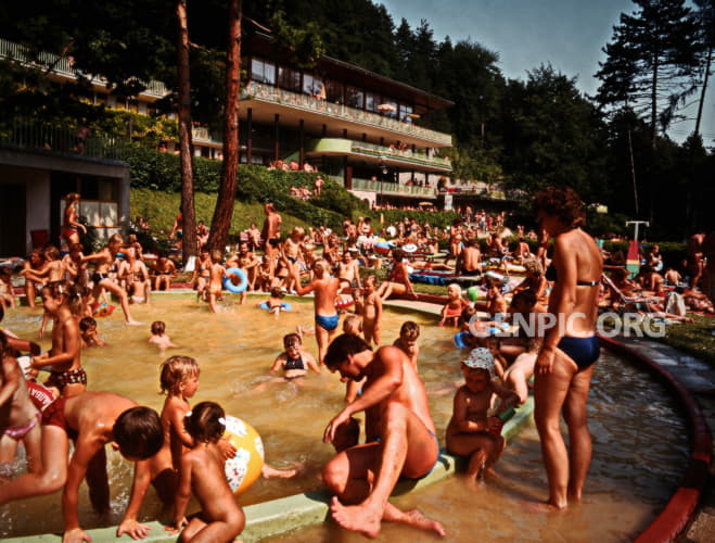 The Zelena zaba swimming pool.