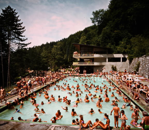 The Zelena zaba swimming pool.