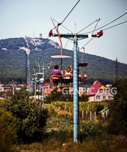 Cableway to the Zobor mountain.