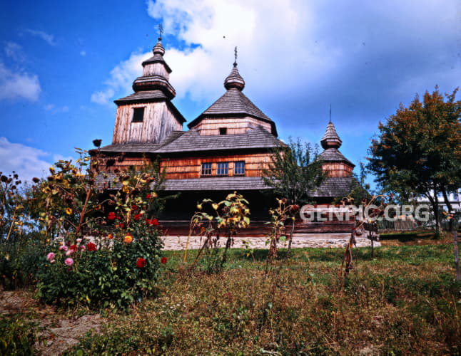 Vihorlatské múzeum - Gréckokatolícky chrám sv. Archanjela Michala z obce Nová Sedlica.