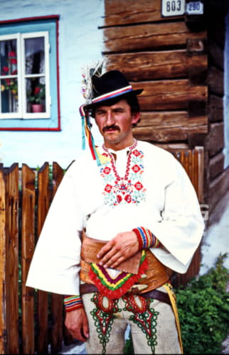 Village resident folk costume.