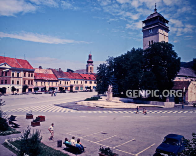 Historické centrum - Námestie baníkov.