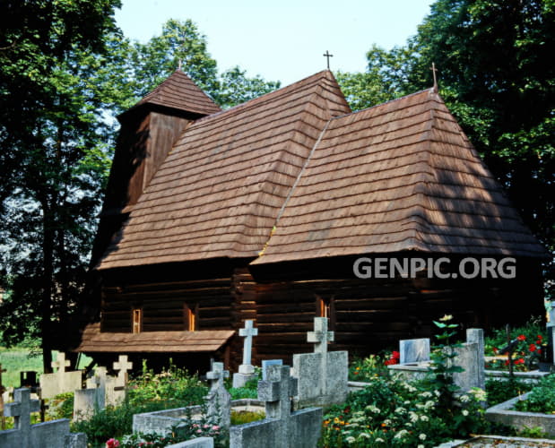 Roman Catholic wooden church of Saint George - Municipal part of Trnove.