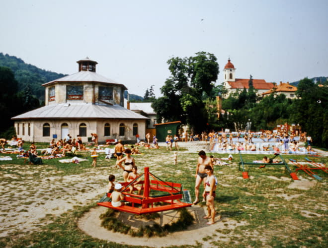 Thermal swimming pool Sklene Teplice.