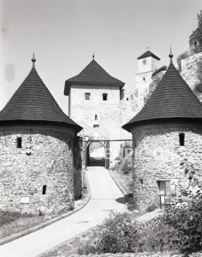 Entrance gate of Trencin Castle.