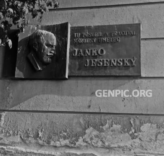 Janko Jesensky - Commemorative plaque.