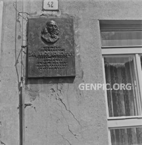 Jan Amos Komensky - Commemorative plaque.