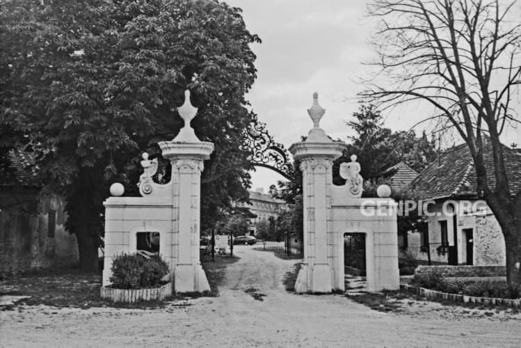 Theresia Chateau - Entrance gate of Baroque manor house.